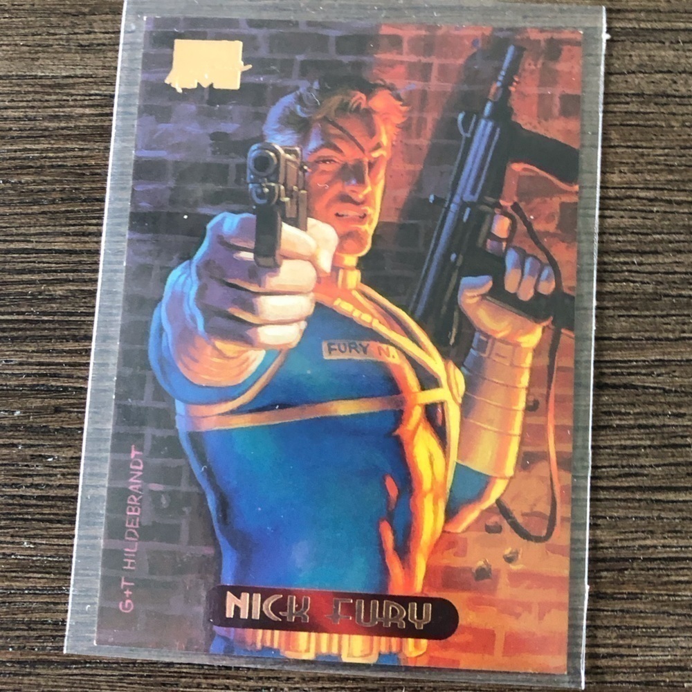 ’94 Marvel Masterpieces trading card: Nick Fury #39